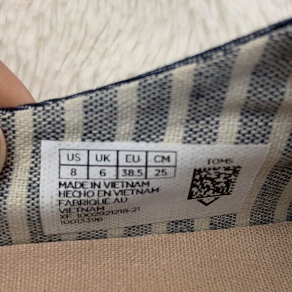 Toms Blue Denim Slip On Mules Size 8 - Picture 6 of 7